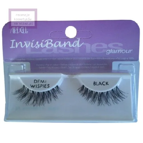 Ardell Lashes Glamour, Invisiband Demi Wispies Black (Sztuczne rzęsy) - 2