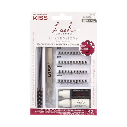 Kiss Lash Couture, Luxtensions, Falshe Lash Kit (Sztuczne rzęsy w kępkach)