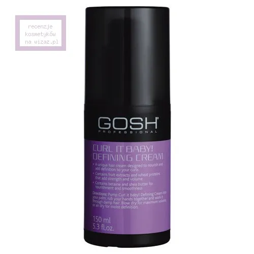Gosh Curl It Baby!, Defining Cream (Krem do włosów kręconych)