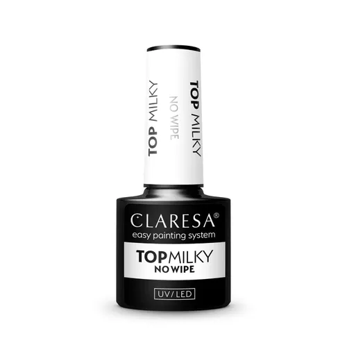 Claresa No Wipe Top Milky (Mleczny top hybrydowy)