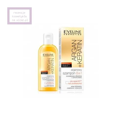 Eveline Cosmetics Argan + Keratin, Arganowy szampon do włosów 8 w 1