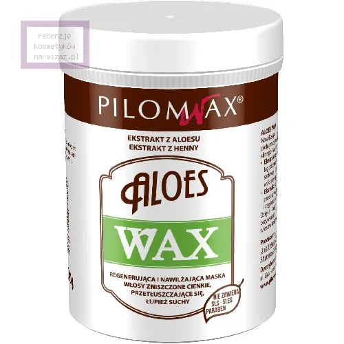 Laboratorium Pilomax Aloes Wax, Nawilżająca i regenerująca maska do włosów przetłuszczających się