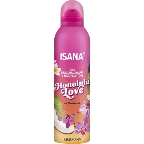 Isana Honolulu Love, 2in1 Shower Foam & Body Lotion (Pianka do mycia ciała i balsam pod prysznic 2w1)