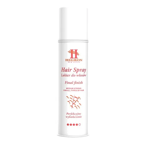 Hegron Final Finish, Hair Spray (Perfekcyjne wykończenie, Lakier do włosów)