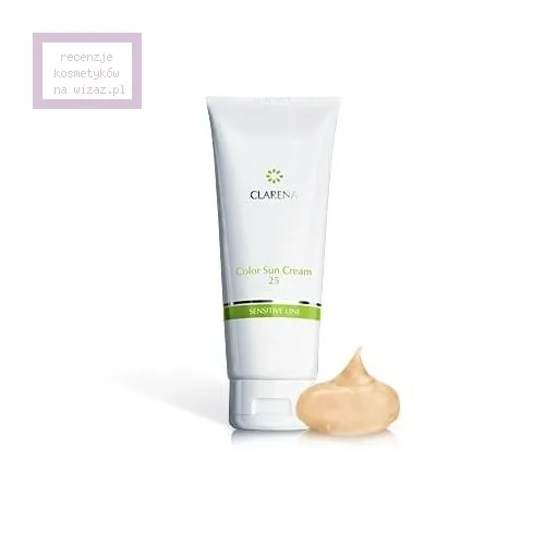 Clarena Sensitive Line, Color Sun Cream SPF 25 (Krem koloryzujący z filtrem SPF 25)