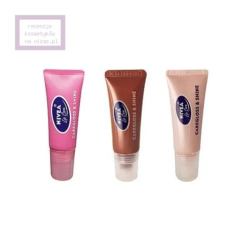 Nivea Lip Care, CareGloss & Shine, Błyszczyk do ust (różne odcienie)