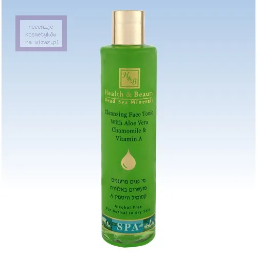 Health & Beauty Dead Sea Minerals, Cleansing Face Tonic (Tonik do twarzy z aloesem, rumiankiem i witaminą A)