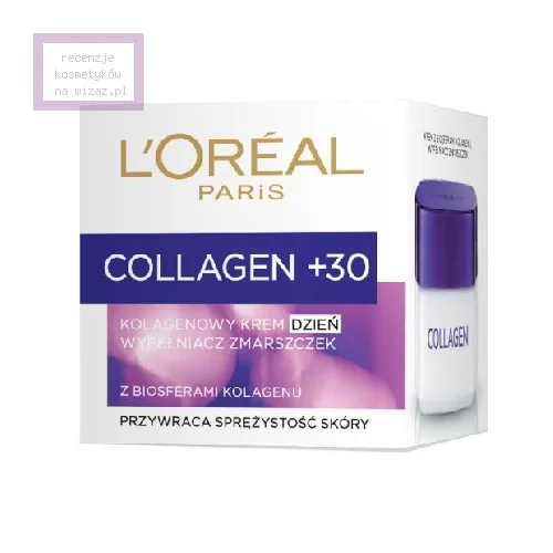 L'Oreal Paris Collagen +30, Kolagenowy krem - wypełniacz zmarszczek na dzień