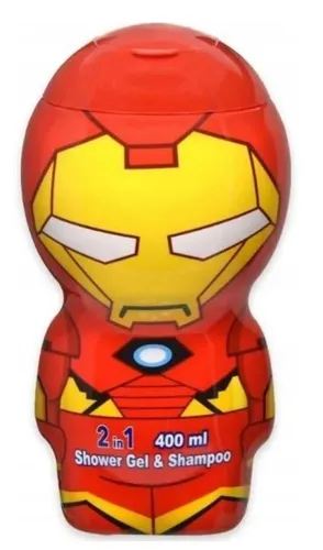 Air-Val International Iron Man, Shower Gel & Shampoo for Kids 2 in 1 (Szampon do włosów i żel pod prysznic dla dzieci 2w1)
