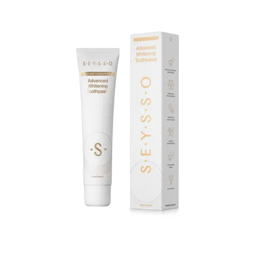 SEYSSO Gold Advanced Whitening Toothpaste (Wybielająca pasta do zębów ze złotem i koenzymem Q10) - 1