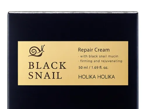 Holika Holika Black Snail Repair Cream (Krem przeciwzmarszczkowy do twarzy (nowa wersja))