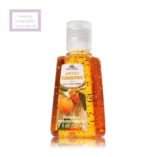 Bath & Body Works PocketBac, Sweet Clementine, Anti - Bacterial Hand Gel (Antybakteryjny żel do rąk)
