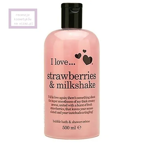 I Love... Cosmetics Strawberries and Milkshake, Bubble Bath & Shower Creme (Żel pod prysznic i do kąpieli)