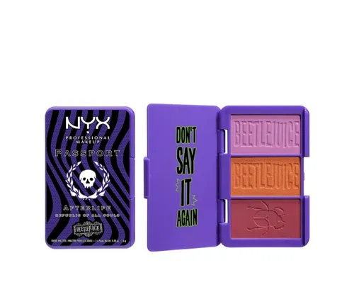 NYX Professional Makeup NYX x Beetlejuice, Passport Afterlife, Mini Palette (Paleta do konturowania twarzy)