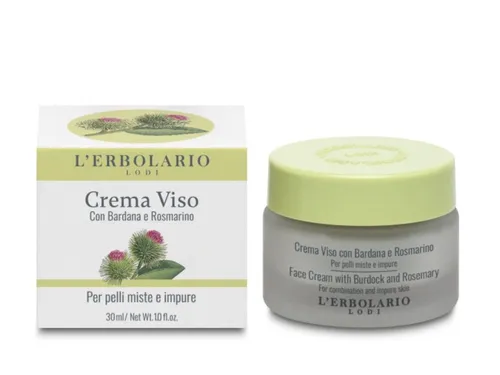 L'Erbolario Face Cream with Burdock and Rosemary (Krem z łopianem i rozmarynem do cery mieszanej i zanieczyszczonej)