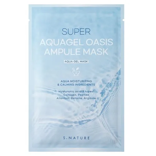 S.Nature Aqua Gel Oasis, Ampoule Mask (Nawilżająca maska w płachcie)