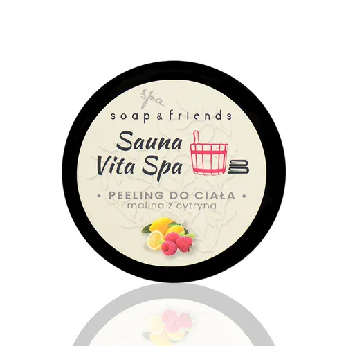 Soap & Friends Sauna Vita SPA, Peeling solny do ciała "Malina z Cytryną" - 1