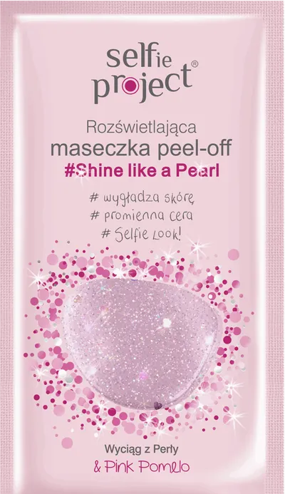 Selfie Project Shine like a Pearl, Rozświetlająca maseczka peel-off