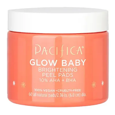 Pacifica Glow Baby, Brightening Peel Pads 10% AHA + BHA (Rozjaśniające płatki peelingujące)