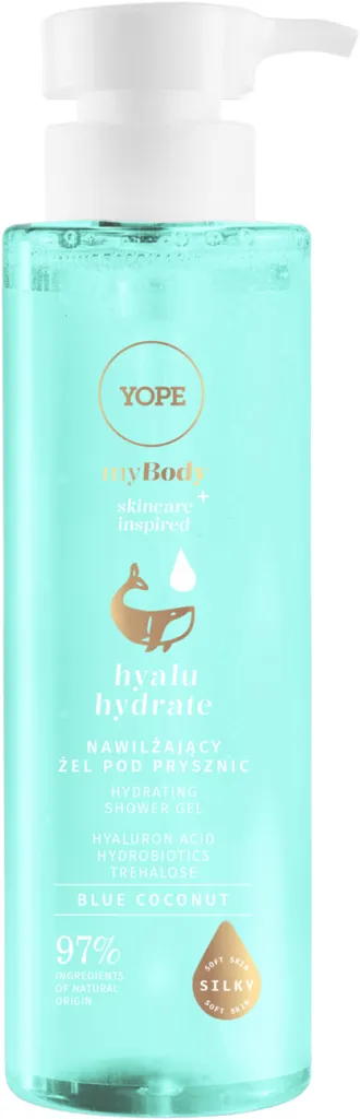 Yope My Body Skincare Inspired, Hyalu Hydrate, Nawilżający żel pod prysznic