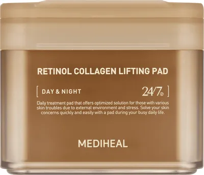 Mediheal Retinol Collagen Lifting Pad (Tonizujące płatki do twarzy z retinolem i kolagenem)