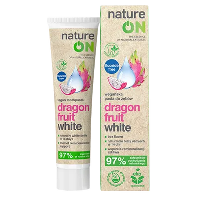 natureON Dragon Fruit White, Wegańska pasta do zębów