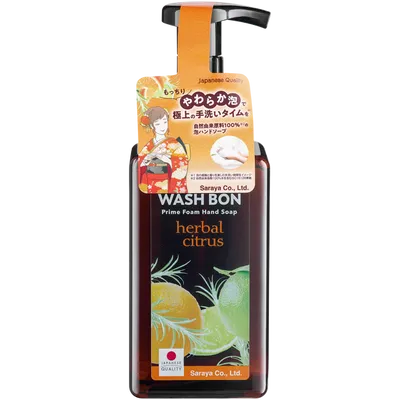 Washbon Prime Foam Hand Soap Herbal Citrus (Oczyszczająco- odświeżająca pianka do mycia rąk)