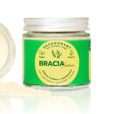 Bracia Mydlarze Zielona herbata z rozmarynem, Dezodorant w kremie