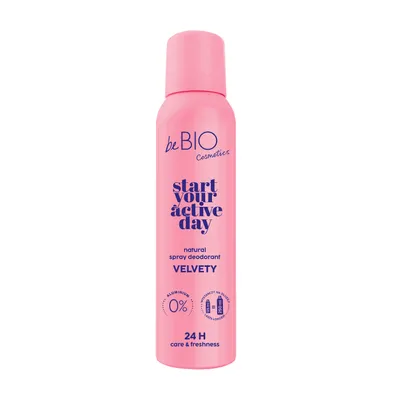 beBIO Start Your Active Day, Velvety, Natural Spray Deodorant (Naturalny dezodorant w sprayu)