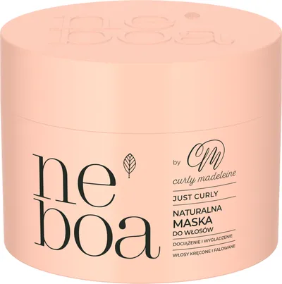 Neboa by Curly Madeleine, Just Curly, Naturalna maska do włosów dociążająco-wygładzająca