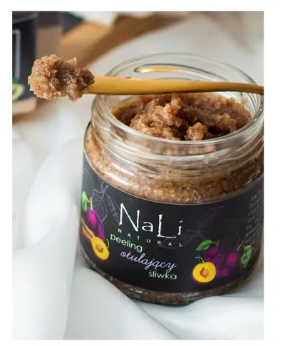 Nali Natural Peeling cukrowy do ciała otulający `Śliwka`