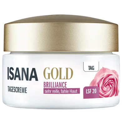 Isana Gold Brilliance, Tagescreme LSF 20 (Krem na dzień SPF 20)