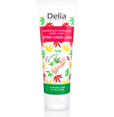 Delia Extra Hand Care, Krem do rąk z olejem konopnym