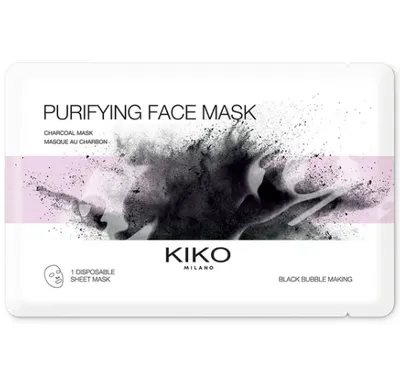 Kiko Milano Purifying Face Mask (Materiałowa oczyszczająca maska do twarzy z węglem roślinnym)