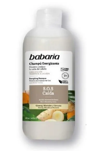 Babaria Natural Cosmetics S.O.S. Caida Shampoo (Szampon energetyzujący SOS do włosów z tendencją do wypadania)