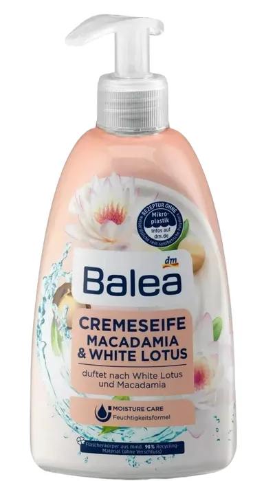 Balea Macadamia & White Lotus, Liquid Soap (Mydło w płynie do rąk)