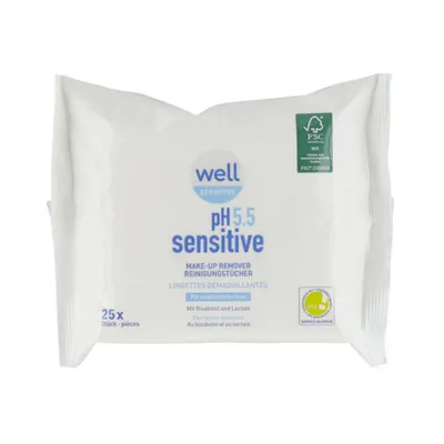 Steinfels Swiss Well Sensitive, Make-up Remover Wipes (Chusteczki do demakijażu do skóry wrażliwej)