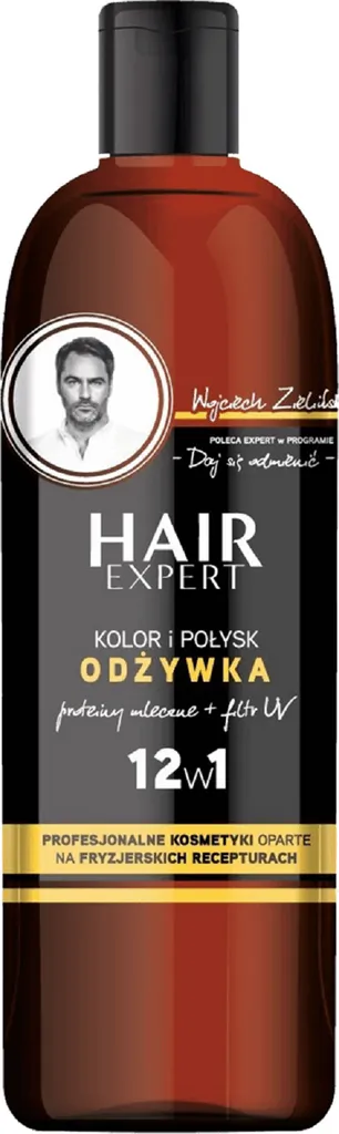 Hair Expert Color, Odżywka do włosów 12w1 `Proteiny mleczne + filtr UV`