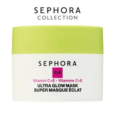 Sephora Collection, Super Glow Mask Vitamin C + E (Maska na twarz rozświetlająco-wygładzająca)