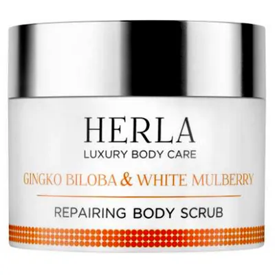 Herla Gingko Biloba & White Mulberry Repairing Body Scrub (Regenerujący peeling do ciała `Miłorząb japoński & morwa biała`)