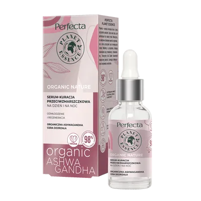 Perfecta Planet Essence, Organic Nature, Serum-kuracja przeciwzmarszczkowa na dzień i na noc `Organic Ashwagandha`