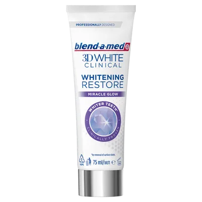 Blend - a - med 3D White Clinical, Whitening Restore Miracle Glow Toothpaste (Wybielająca pasta do zębów)