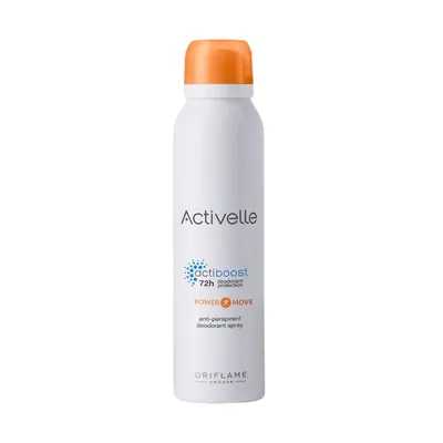 Oriflame Activelle Power Move, Actiboost,  Anti-Perspirant Deodorant Spray 72H (Antyperspiracyjny dezodorant w sprayu)