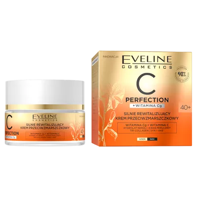 Eveline Cosmetics C-Perfection, Silnie rewitalizujący przeciwzmarszczkowy krem do twarzy 40+