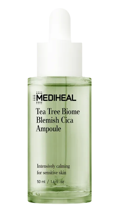 Mediheal Tea Tree Biome Blemish Cica Ampoule (Ampułka-serum łagodząca do skóry wrażliwej)
