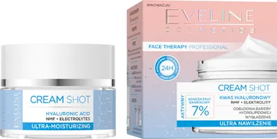 Eveline Cosmetics Face Therapy Professional, Cream Shot, Ultra nawilżenie,  Krem do twarzy