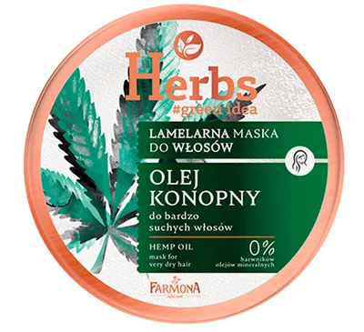 Herbs Lameralna maska do bardzo suchych włosów `Olej konopny`