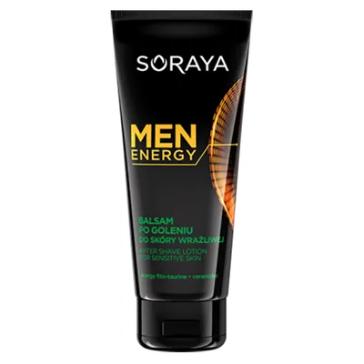 Soraya Men Energy, After Shave Lotion For Sensitive Skin (Balsam po goleniu do skóry wrażliwej)
