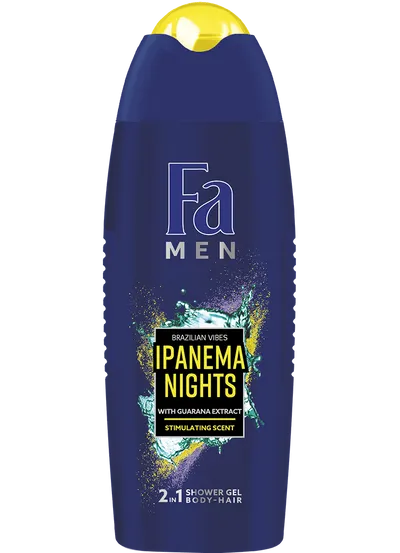Fa Men Brazilian Vibes Ipanema Nights, Shower Gel 2 in 1 (Żel pod prysznic i szampon do włosów 2w1)