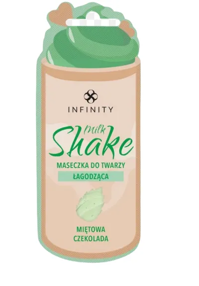 Infinity Milk Shake, Miętowa czekolada, Łagodząca maseczka do twarzy